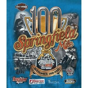 100 Springfield Mile T shirt Mens Large